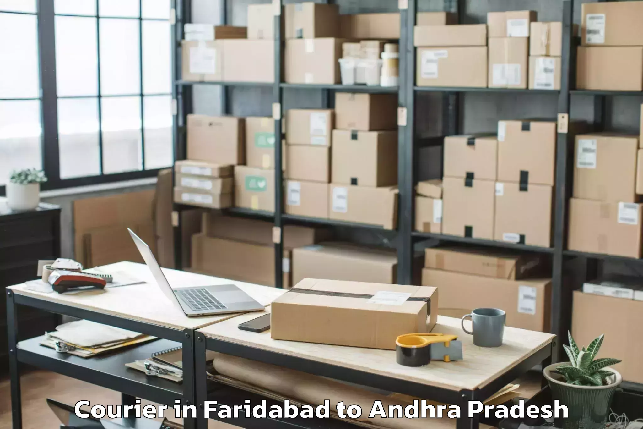 Book Faridabad to Chitvel Courier Online